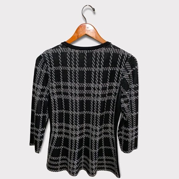 NWT Nic+Zoe Plaid Peplum Top - Picture 6 of 7
